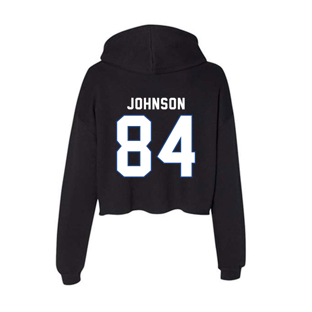 Grand Valley - NCAA Football : Jaylen Johnson - Women's Crop Fleece Hoodie-1