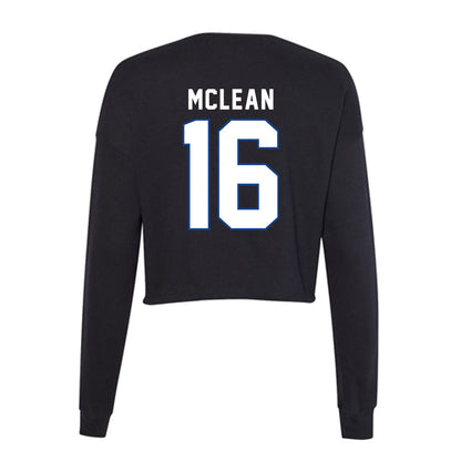 Grand Valley - NCAA Football : Luke Mclean - Women's Cropped Crew Fleece-1