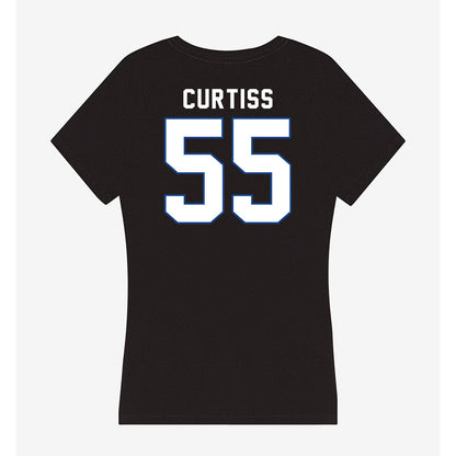 Grand Valley - NCAA Football : Evan Curtiss - Women's V-Neck T-Shirt-1