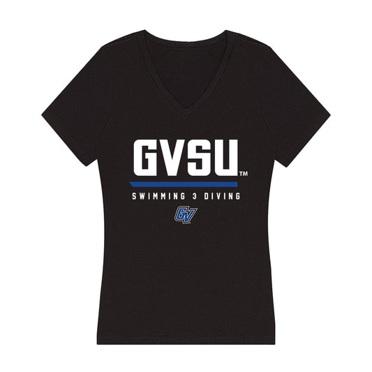 Grand Valley - NCAA Women's Swimming & Diving : Yunona Freese - Women's V-Neck T-Shirt-0