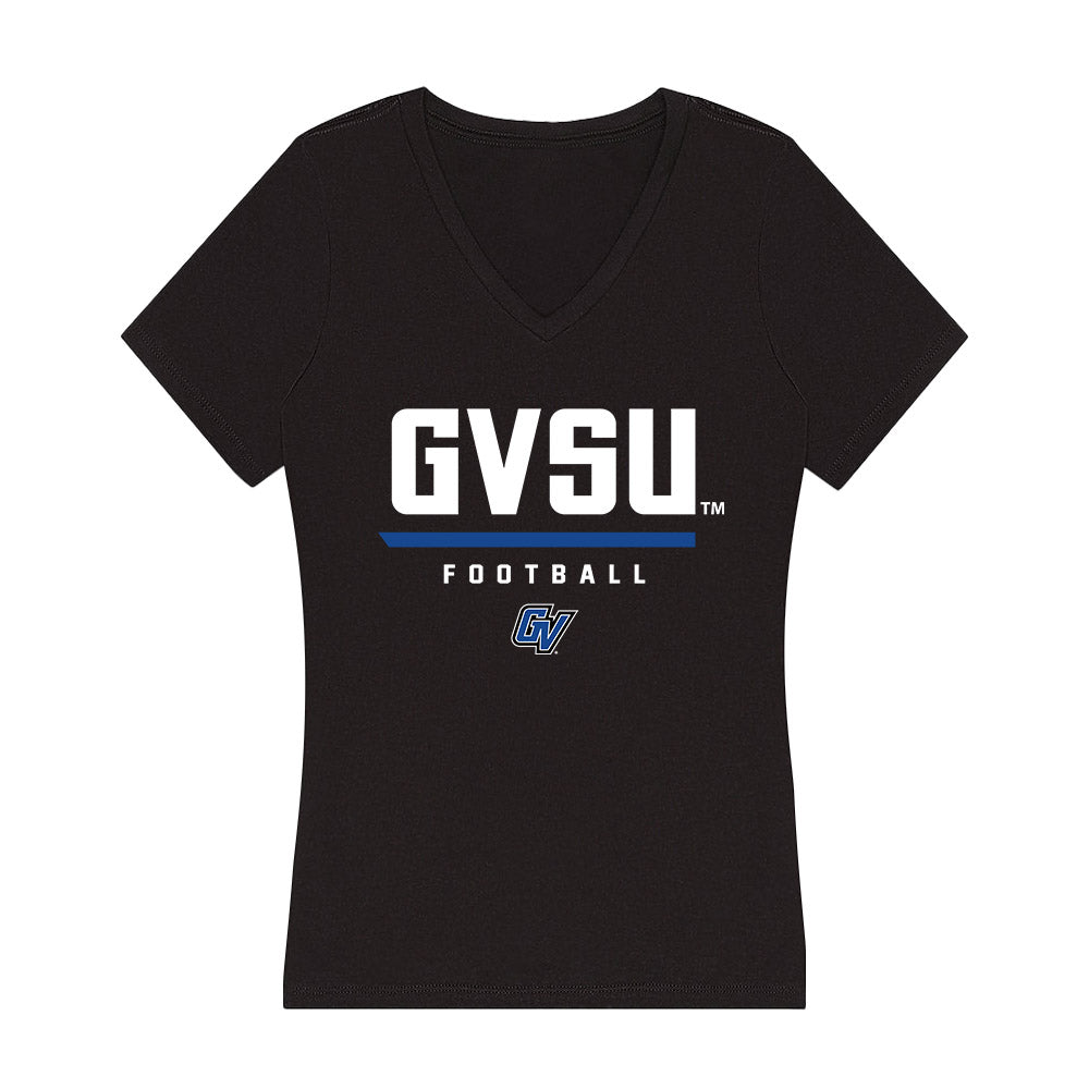 Grand Valley - NCAA Football : Eli Graves - Women's V-Neck T-Shirt-0