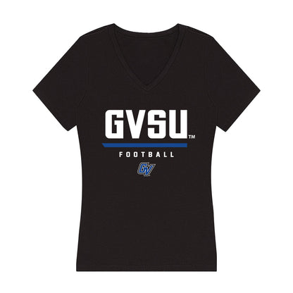 Grand Valley - NCAA Football : Tre'Quan Green - Women's V-Neck T-Shirt-0