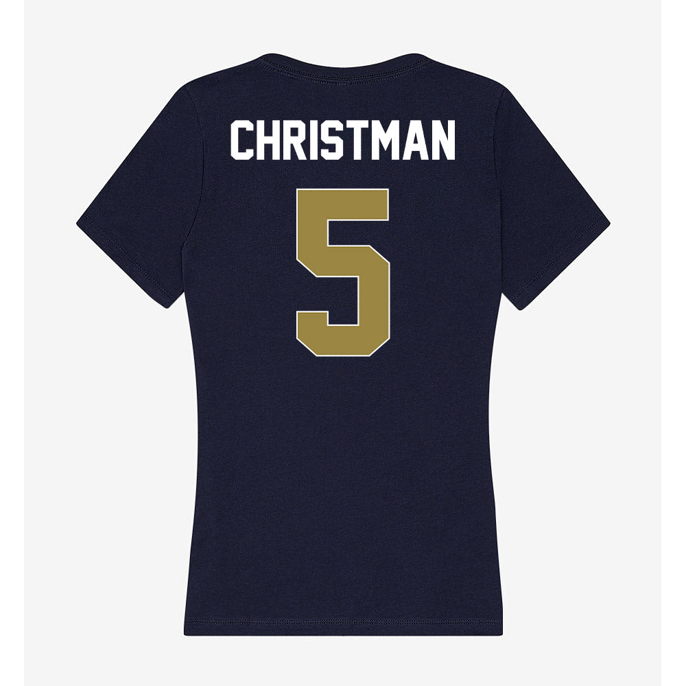 Georgia Southern - NCAA Baseball : Brady Christman - Women's V-Neck T-Shirt-1