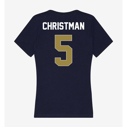 Georgia Southern - NCAA Baseball : Brady Christman - Women's V-Neck T-Shirt-1