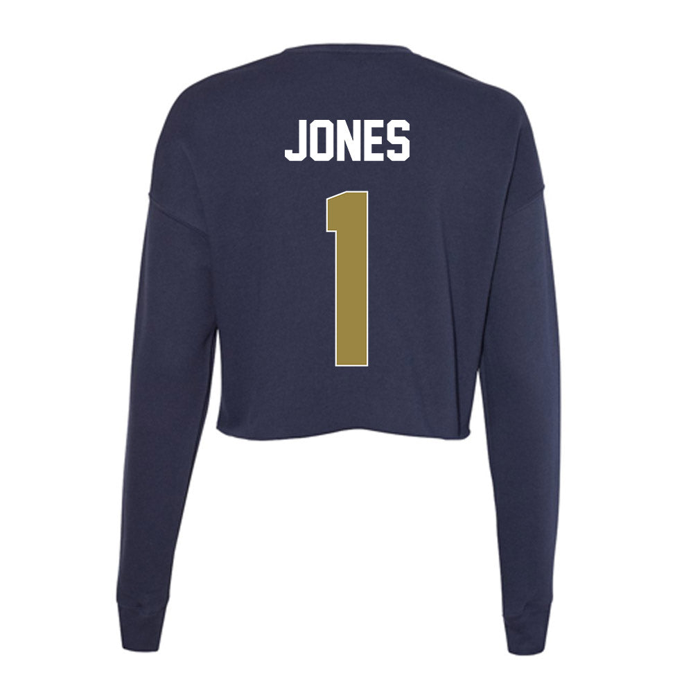 Georgia Southern - NCAA Women's Basketball : Tamiria Jones - Women's Cropped Crew Fleece-1