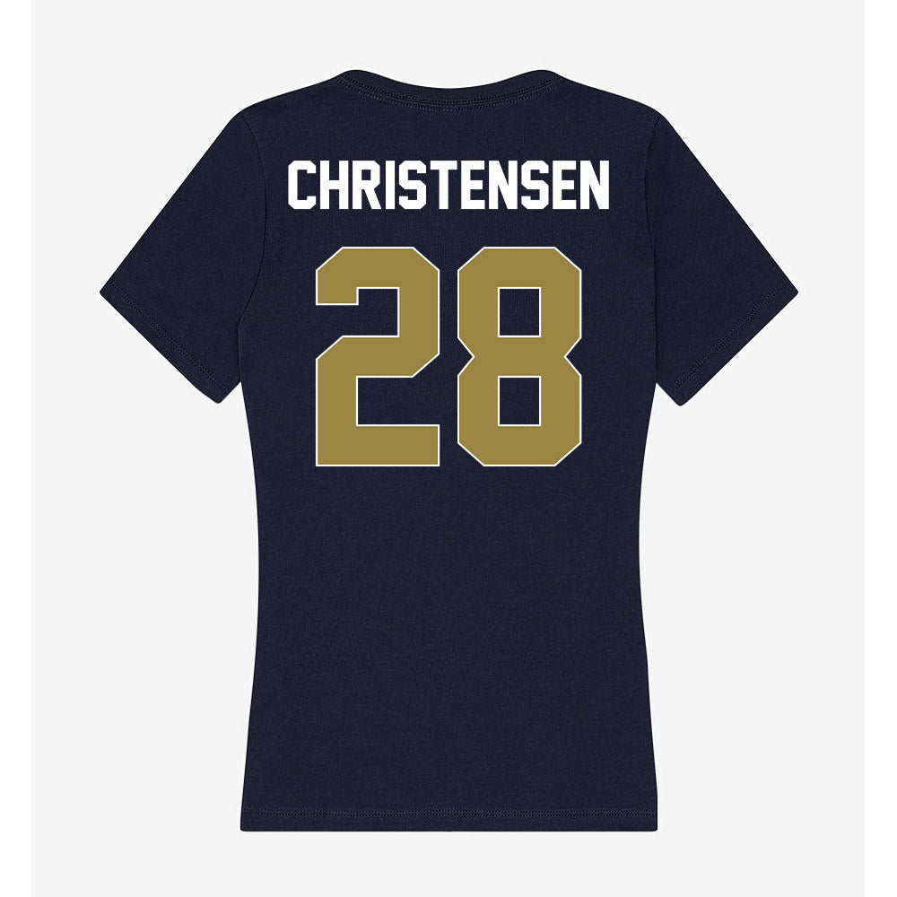 Georgia Southern - NCAA Softball : Kayla Christensen - Women's V-Neck T-Shirt-1