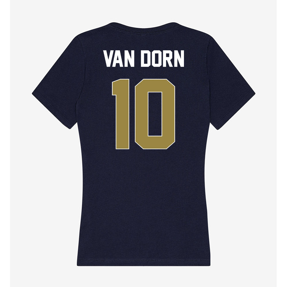 Georgia Southern - NCAA Men's Basketball : Sean Van Dorn - Women's V-Neck T-Shirt-1