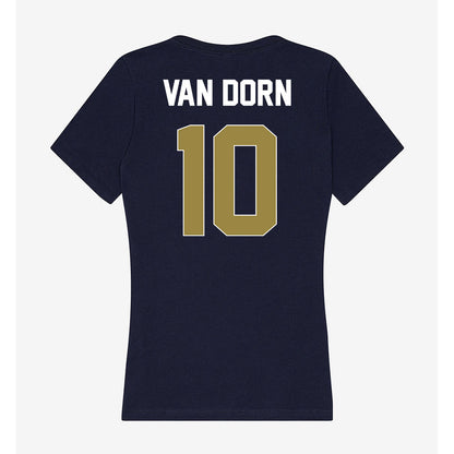 Georgia Southern - NCAA Men's Basketball : Sean Van Dorn - Women's V-Neck T-Shirt-1