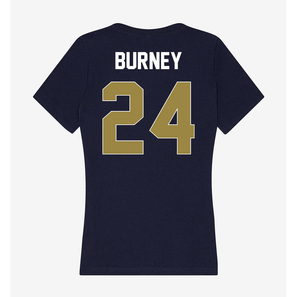 Georgia Southern - NCAA Men's Basketball : Andres Burney - Women's V-Neck T-Shirt-1