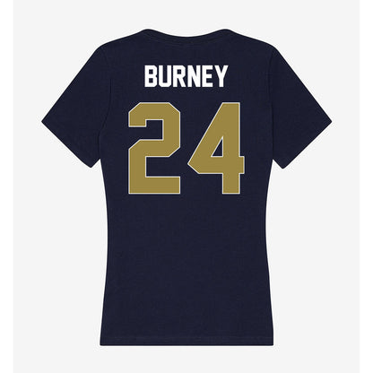 Georgia Southern - NCAA Men's Basketball : Andres Burney - Women's V-Neck T-Shirt-1