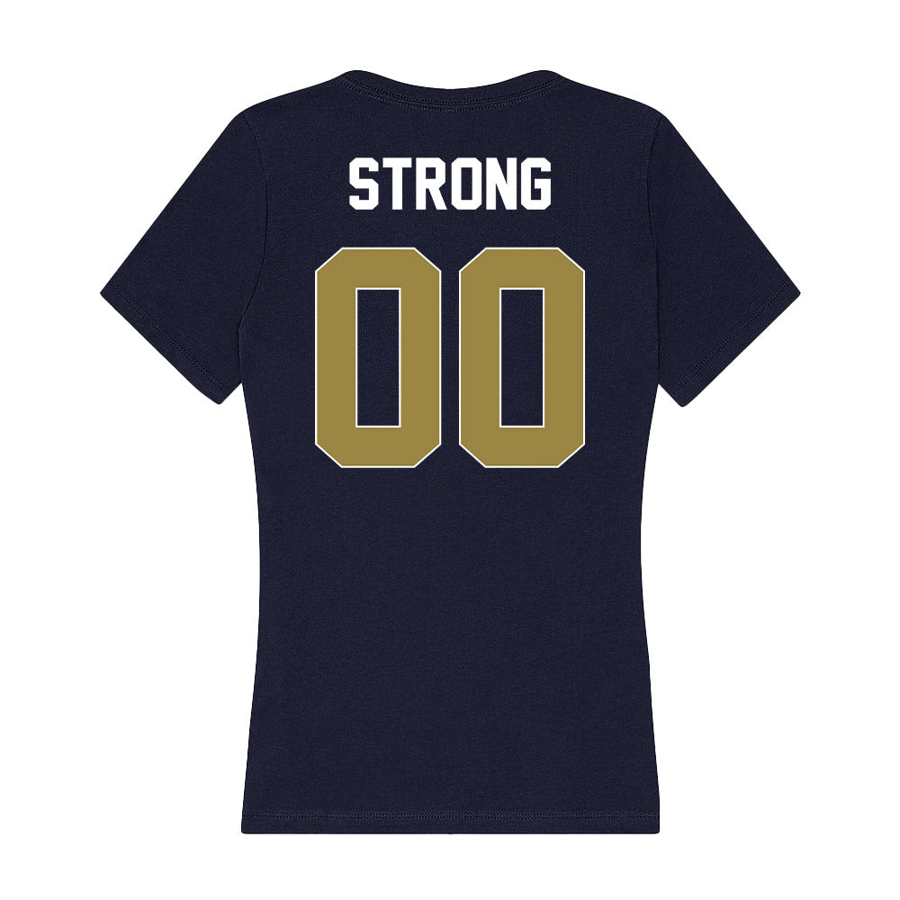 Georgia Southern - NCAA Football : Chandler Strong - Women's V-Neck T-Shirt-1
