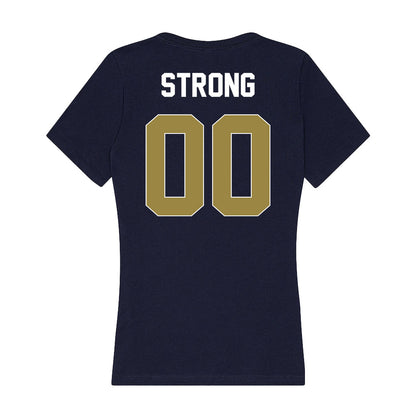 Georgia Southern - NCAA Football : Chandler Strong - Women's V-Neck T-Shirt-1