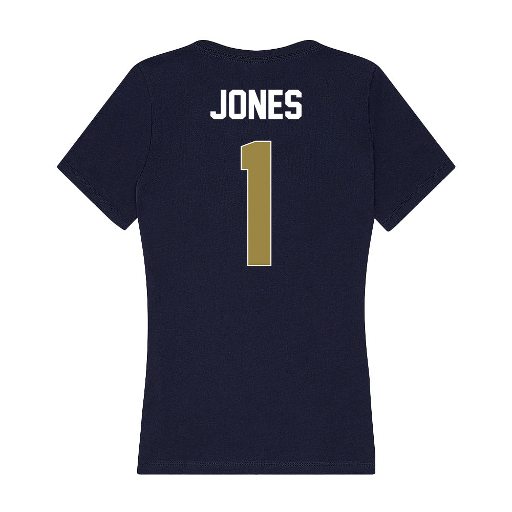 Georgia Southern - NCAA Women's Basketball : Tamiria Jones - Women's V-Neck T-Shirt-1