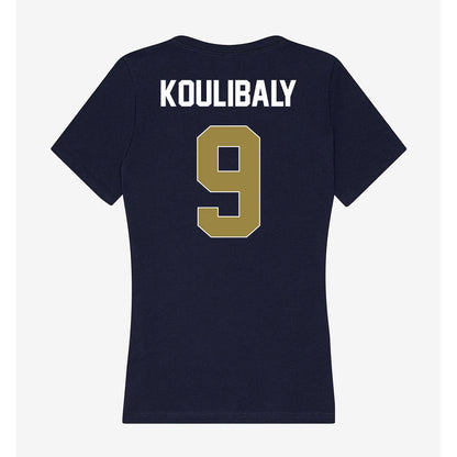 Georgia Southern - NCAA Men's Basketball : Jefferson Koulibaly - Women's V-Neck T-Shirt-1