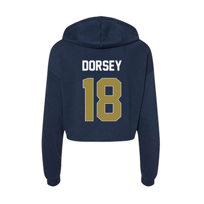 Georgia Southern - NCAA Football : KD Dorsey - Women's Crop Fleece Hoodie-1