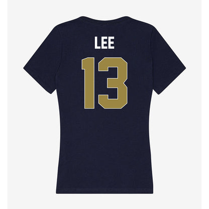 Georgia Southern - NCAA Women's Basketball : Courtenay Lee - Women's V-Neck T-Shirt-1