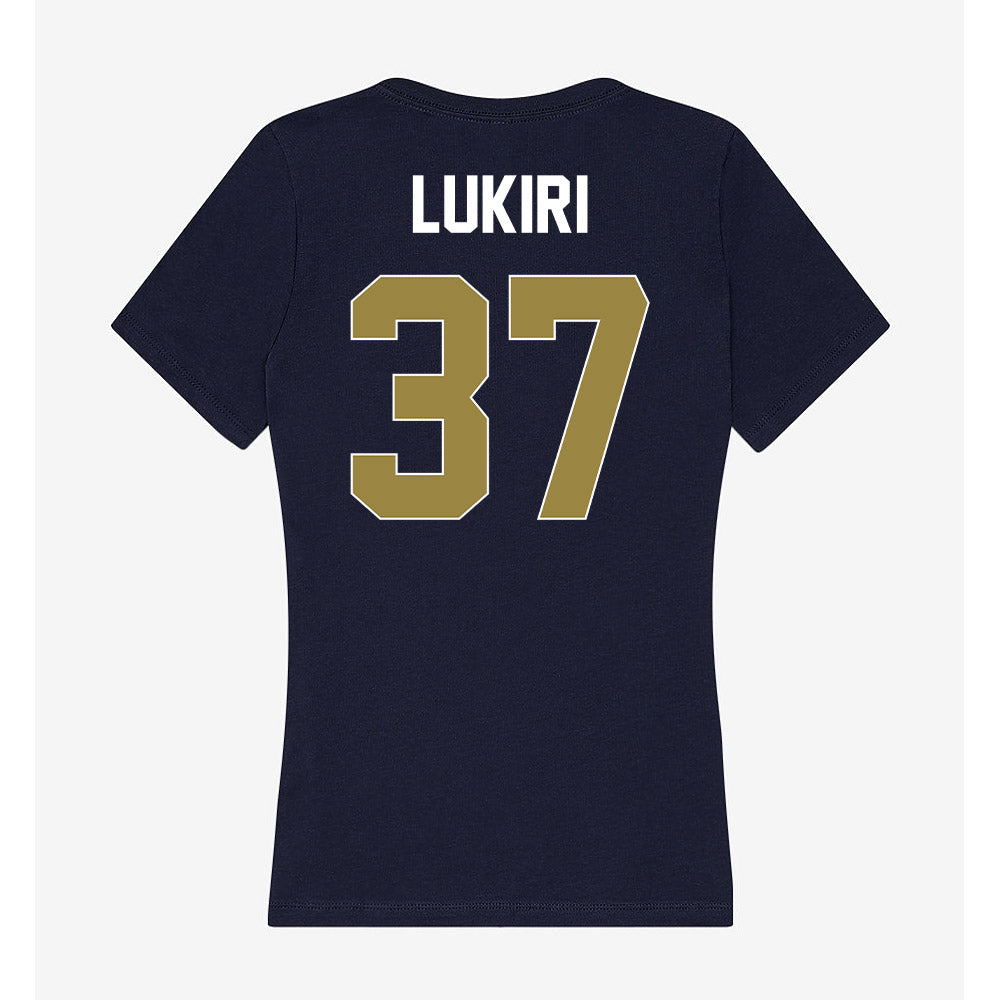 Georgia Southern - NCAA Football : Kevin Lukiri - Women's V-Neck T-Shirt-1