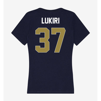 Georgia Southern - NCAA Football : Kevin Lukiri - Women's V-Neck T-Shirt-1