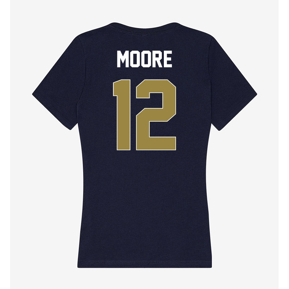 Georgia Southern - NCAA Men's Basketball : Tyren Moore - Women's V-Neck T-Shirt-1