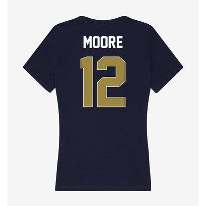 Georgia Southern - NCAA Men's Basketball : Tyren Moore - Women's V-Neck T-Shirt-1