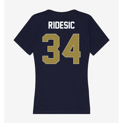 Georgia Southern - NCAA Men's Basketball : Pavle Ridesic - Women's V-Neck T-Shirt-1