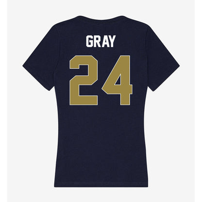 Georgia Southern - NCAA Softball : Demere Gray - Women's V-Neck T-Shirt-1