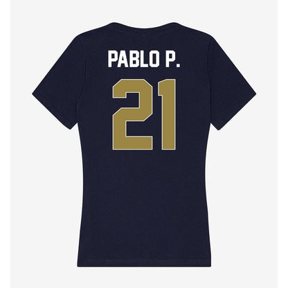 Georgia Southern - NCAA Men's Soccer : Pablo Portero - Women's V-Neck T-Shirt-1
