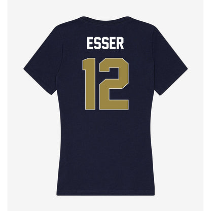 Georgia Southern - NCAA Women's Soccer : Hailey Esser - Women's V-Neck T-Shirt-1
