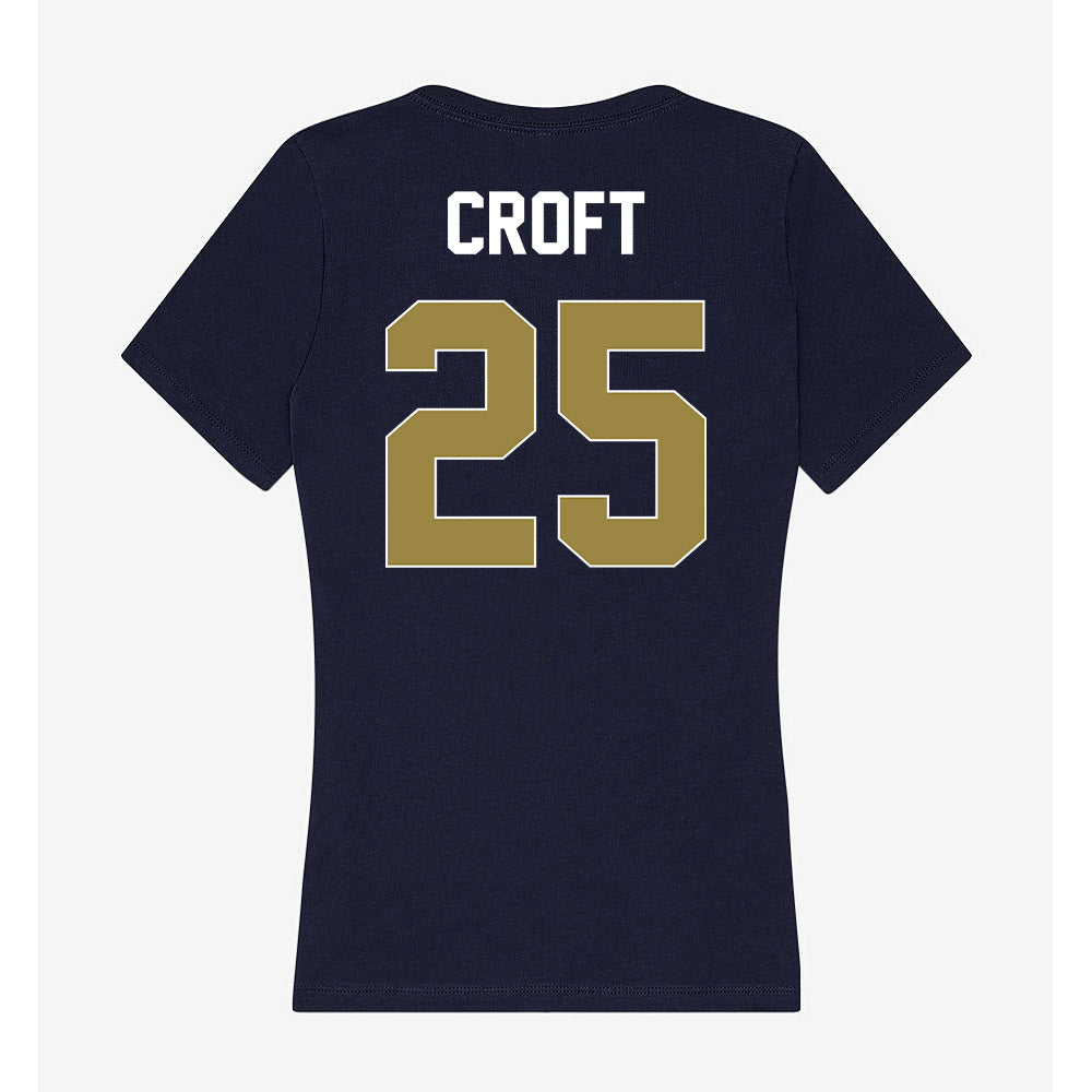 Georgia Southern - NCAA Softball : kaylee croft - Women's V-Neck T-Shirt-1