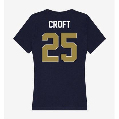 Georgia Southern - NCAA Softball : kaylee croft - Women's V-Neck T-Shirt-1