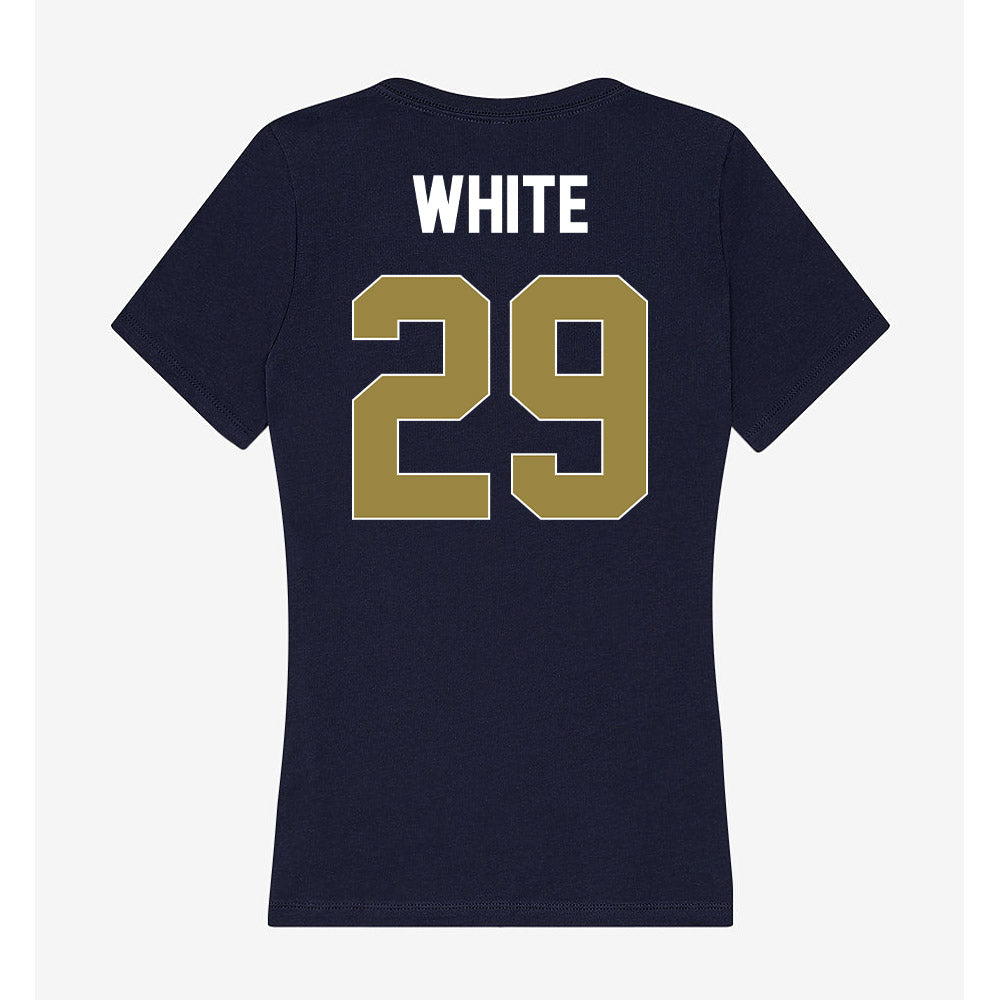 Georgia Southern - NCAA Baseball : Sean White - Women's V-Neck T-Shirt-1