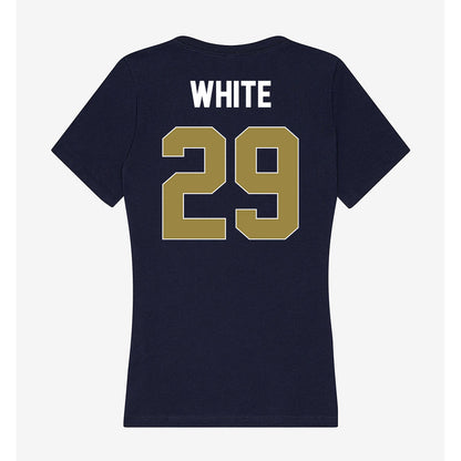 Georgia Southern - NCAA Baseball : Sean White - Women's V-Neck T-Shirt-1