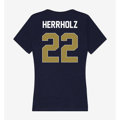 Georgia Southern - NCAA Baseball : Jp Herrholz - Women's V-Neck T-Shirt-1