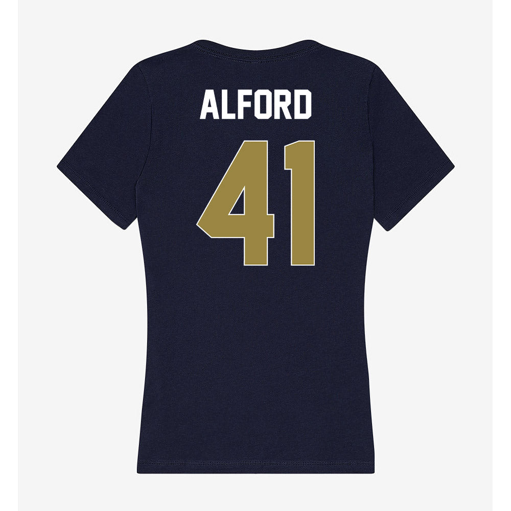 Georgia Southern - NCAA Football : Brandon Alford - Women's V-Neck T-Shirt-1