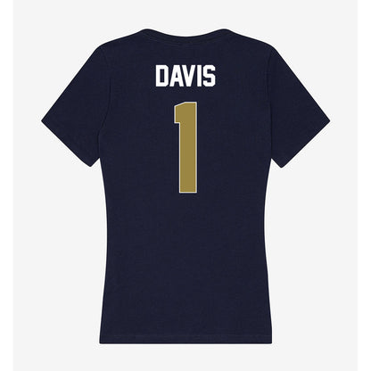 Georgia Southern - NCAA Football : Jayden Davis - Women's V-Neck T-Shirt-1