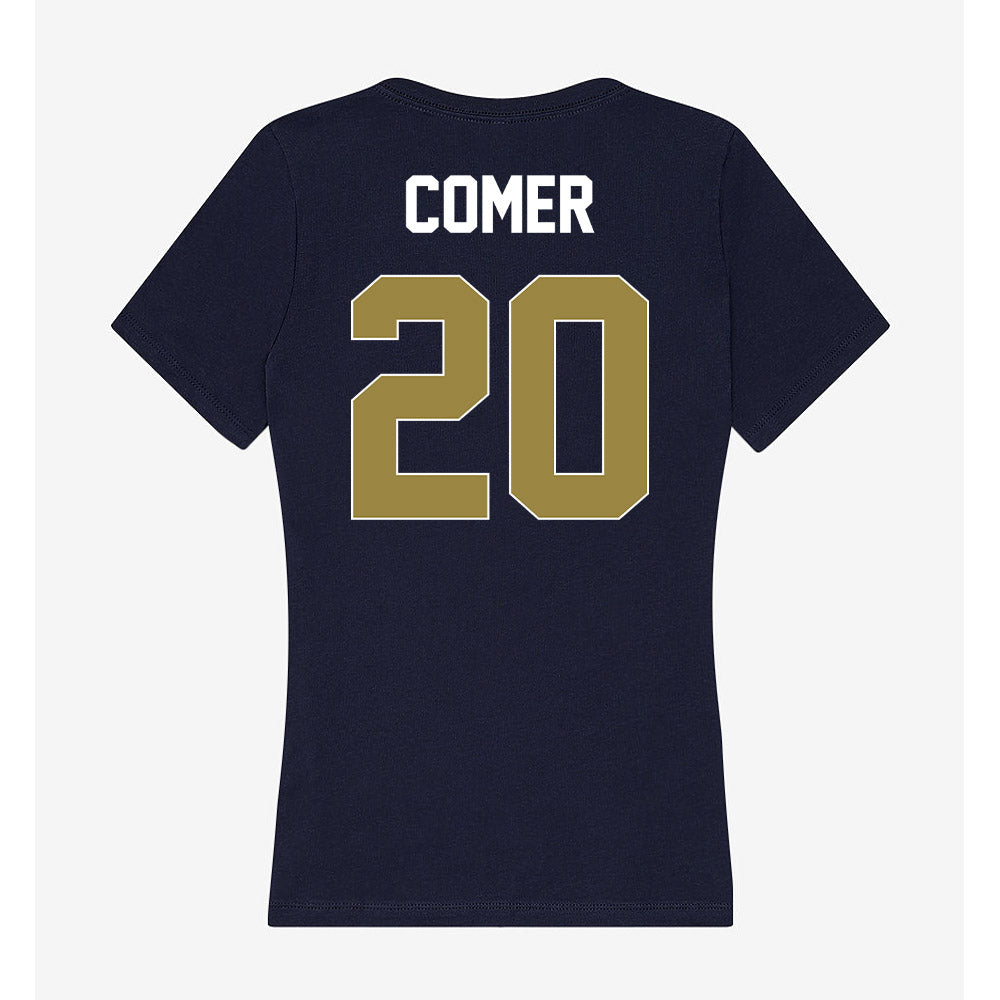 Georgia Southern - NCAA Women's Soccer : Addison Comer - Women's V-Neck T-Shirt-1