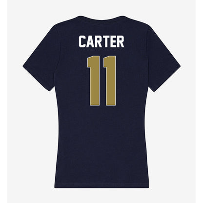 Georgia Southern - NCAA Men's Basketball : Shainen Carter - Women's V-Neck T-Shirt-1