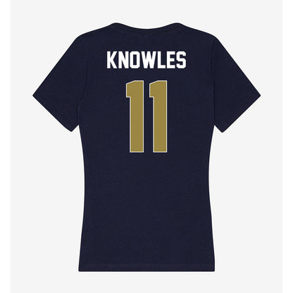 Georgia Southern - NCAA Women's Volleyball : Kayla Knowles - Women's V-Neck T-Shirt-1