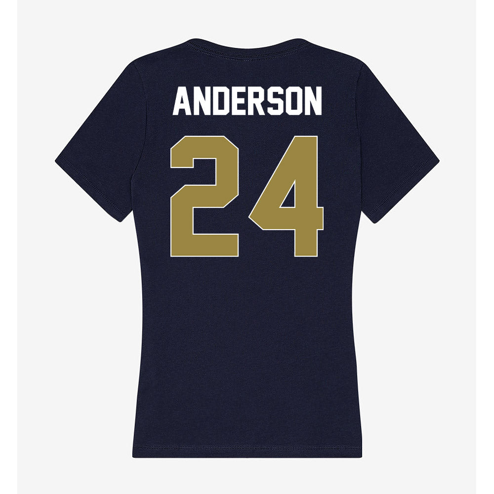 Georgia Southern - NCAA Women's Basketball : Kishyah Anderson - Women's V-Neck T-Shirt-1