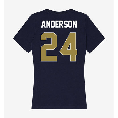 Georgia Southern - NCAA Women's Basketball : Kishyah Anderson - Women's V-Neck T-Shirt-1