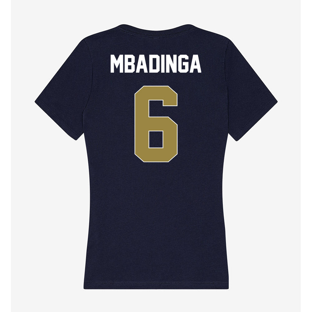 Georgia Southern - NCAA Football : David Mbadinga - Women's V-Neck T-Shirt-1