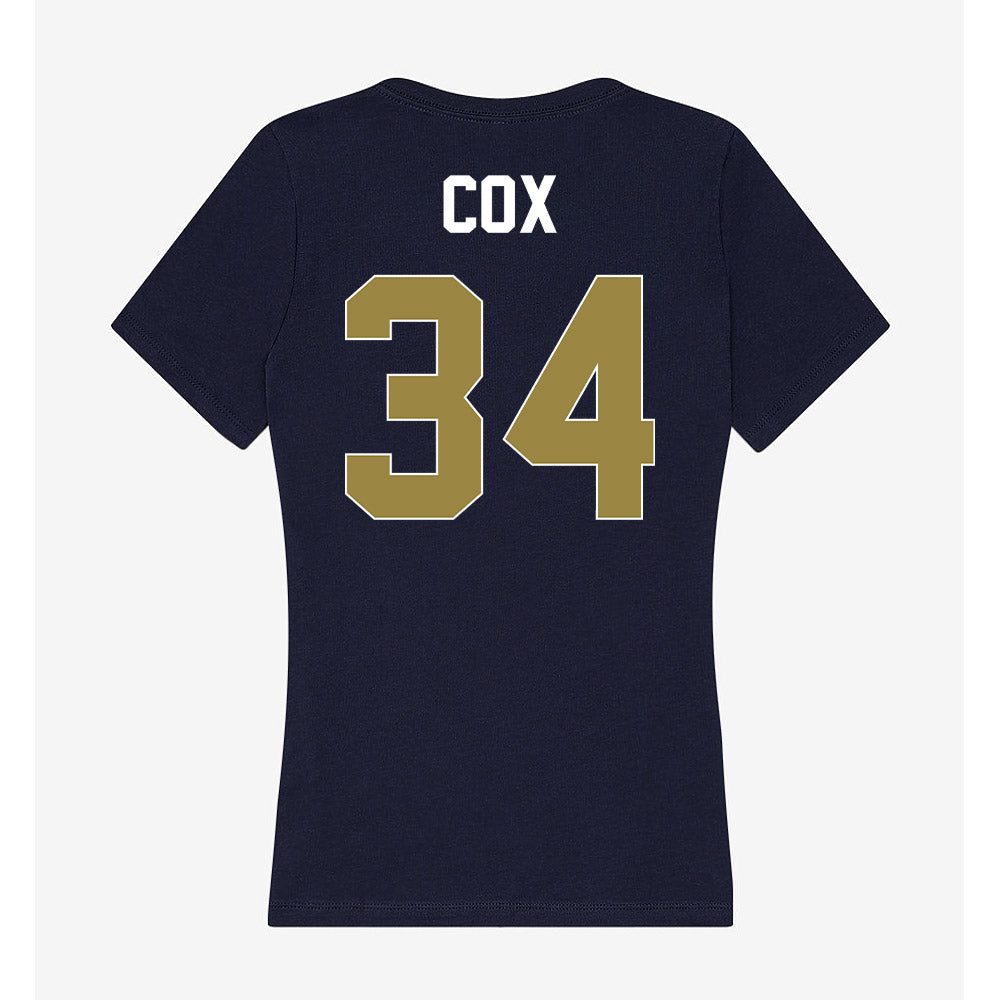 Georgia Southern - NCAA Men's Soccer : Justin Cox - Women's V-Neck T-Shirt-1