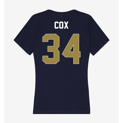 Georgia Southern - NCAA Men's Soccer : Justin Cox - Women's V-Neck T-Shirt-1