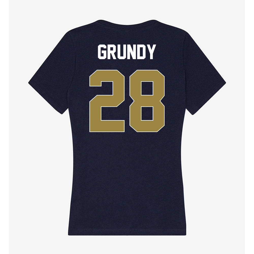 Georgia Southern - NCAA Baseball : Kade Grundy - Women's V-Neck T-Shirt-1