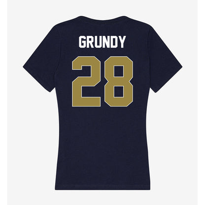 Georgia Southern - NCAA Baseball : Kade Grundy - Women's V-Neck T-Shirt-1