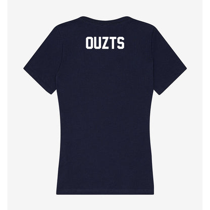 Georgia Southern - NCAA Women's Swimming & Diving : Sally Ouzts - Women's V-Neck T-Shirt-1