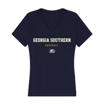Georgia Southern - NCAA Baseball : Carter DeGondea - Women's V-Neck T-Shirt-0