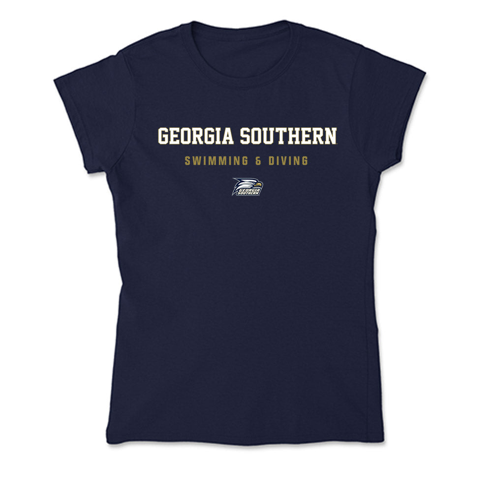 Georgia Southern - NCAA Women's Swimming & Diving : Hanna Eckart - Soft Style Women’s T-Shirt-0