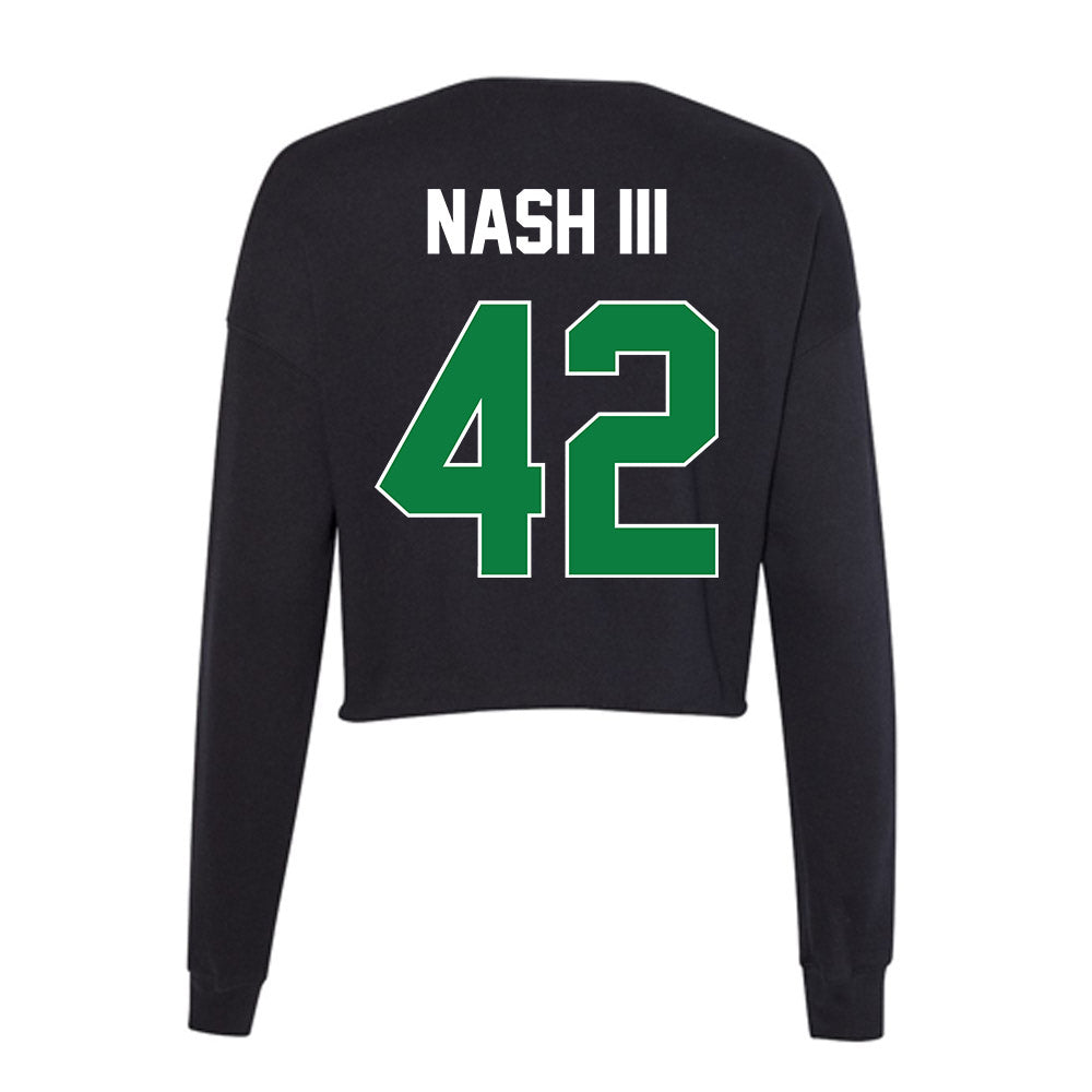 North Texas - NCAA Football : Harold Nash III - Women's Cropped Crew Fleece-1