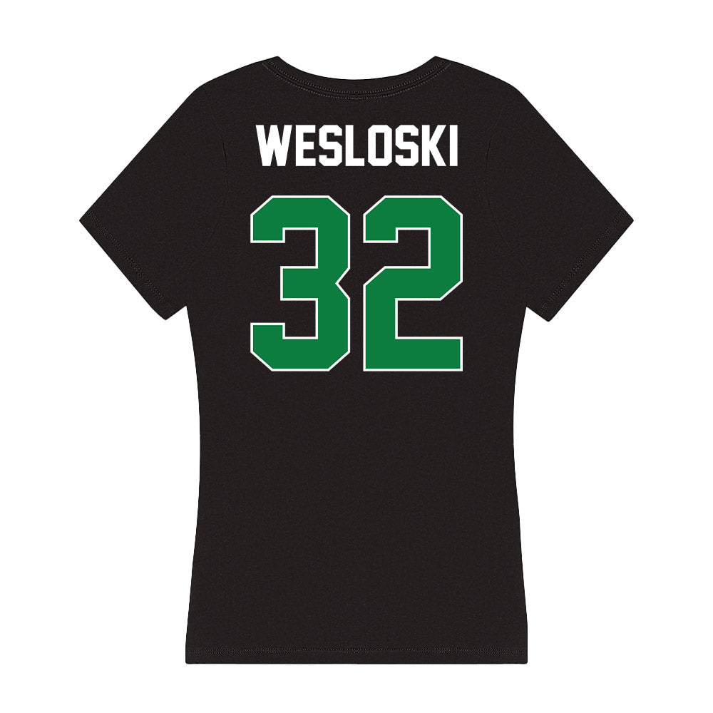 North Texas - NCAA Football : Ethan Wesloski - Women's V-Neck T-Shirt-1